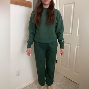Urban Outfitters Champion Reverse Weave Sweatshirt in Green